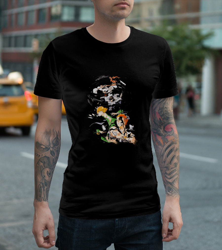 Bleach Ichigo Kurosaki Dynamic Brushstroke T-Shirt