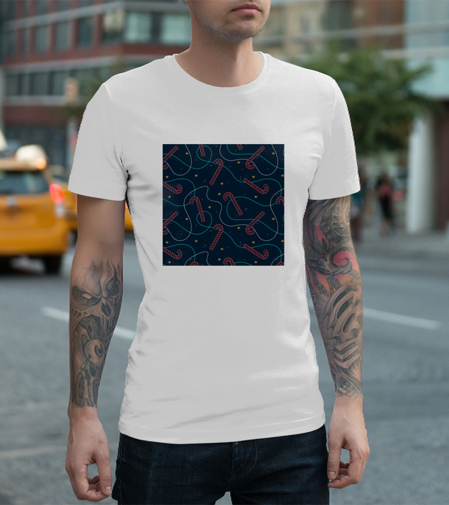 Christmas X Mas Candy Cane T-Shirt