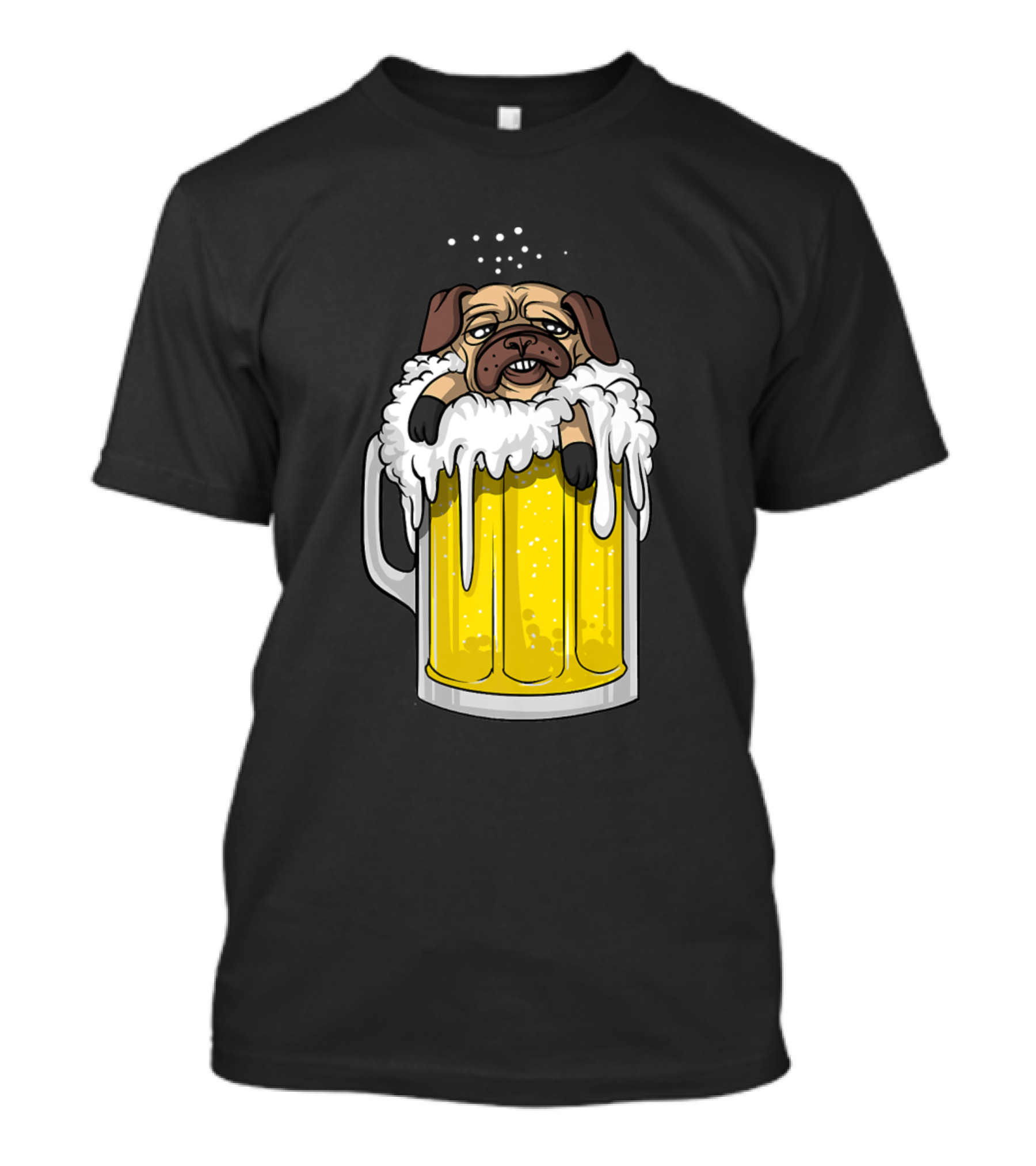 Pug In Beer Mug Party Time T-Shirt