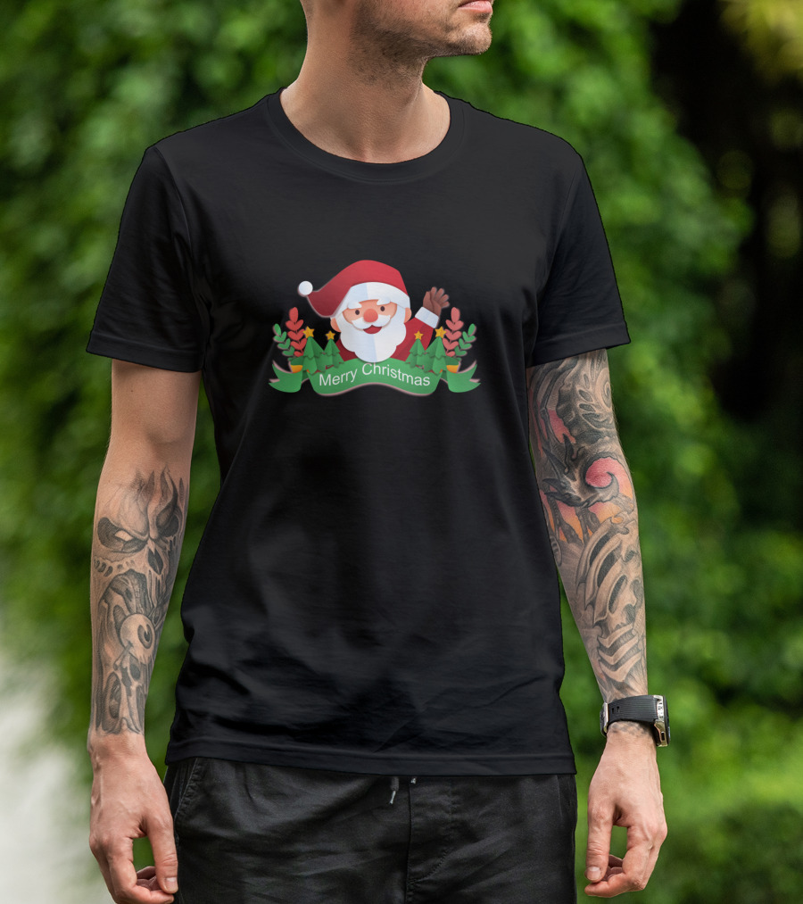 Santa Claus Merry Christmas Holiday Cheer T-Shirt
