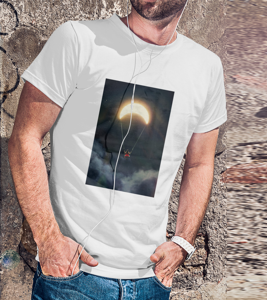 Life Journey Swinging On A Crescent Moon T-Shirt