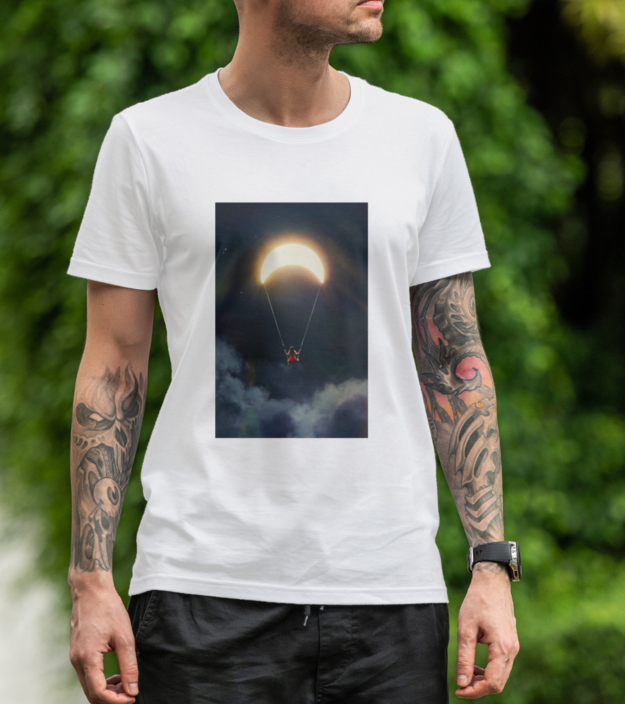 Life Journey Swinging On A Crescent Moon T-Shirt
