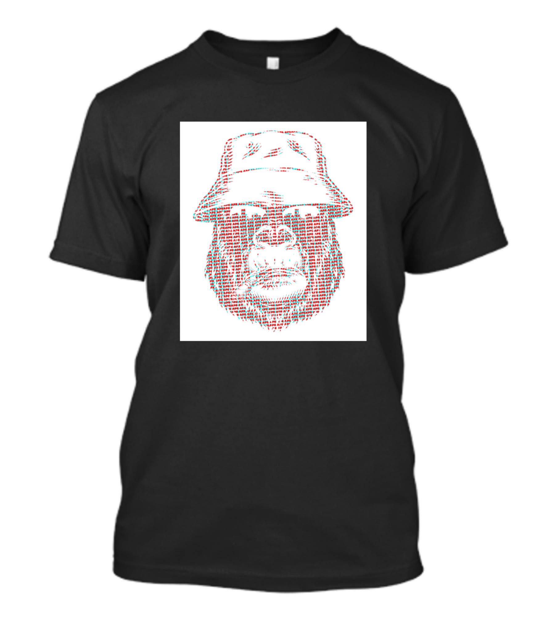 Not All Apes Eat Banana Trippy Hat Illusion T-Shirt