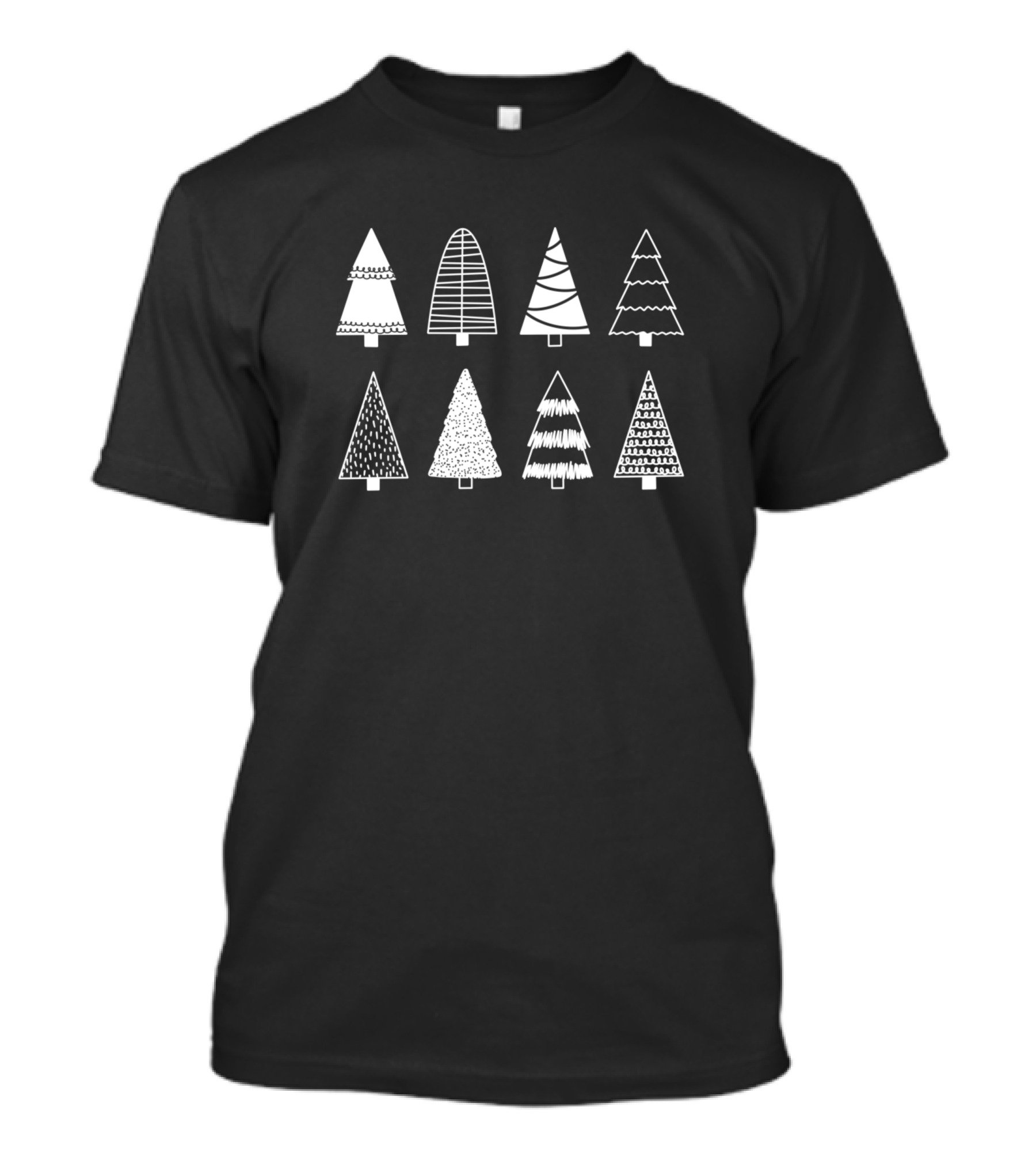 Eight White Christmas Trees T-Shirt