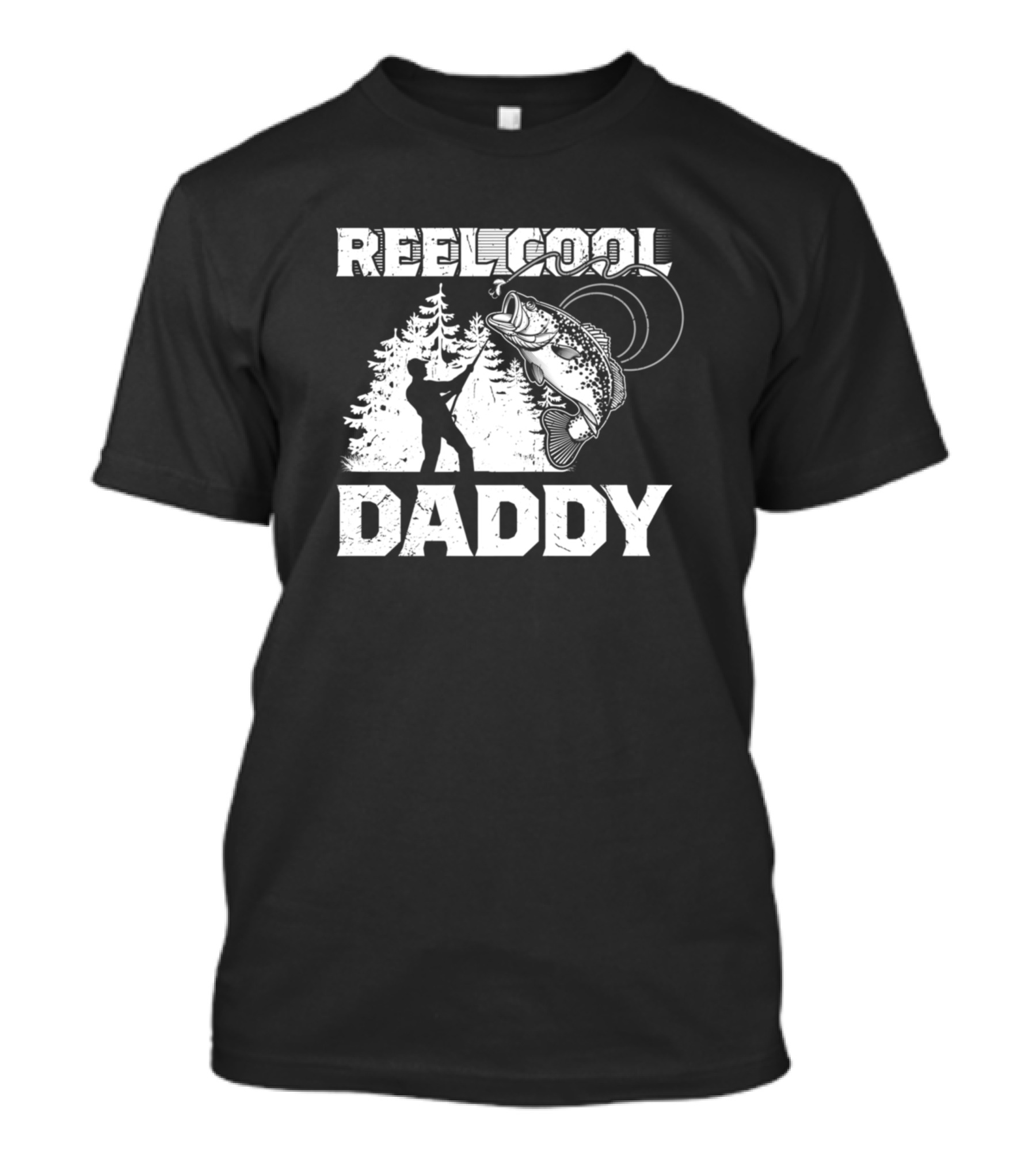 Reel Cool Daddy Fishing Lover Forest T-Shirt