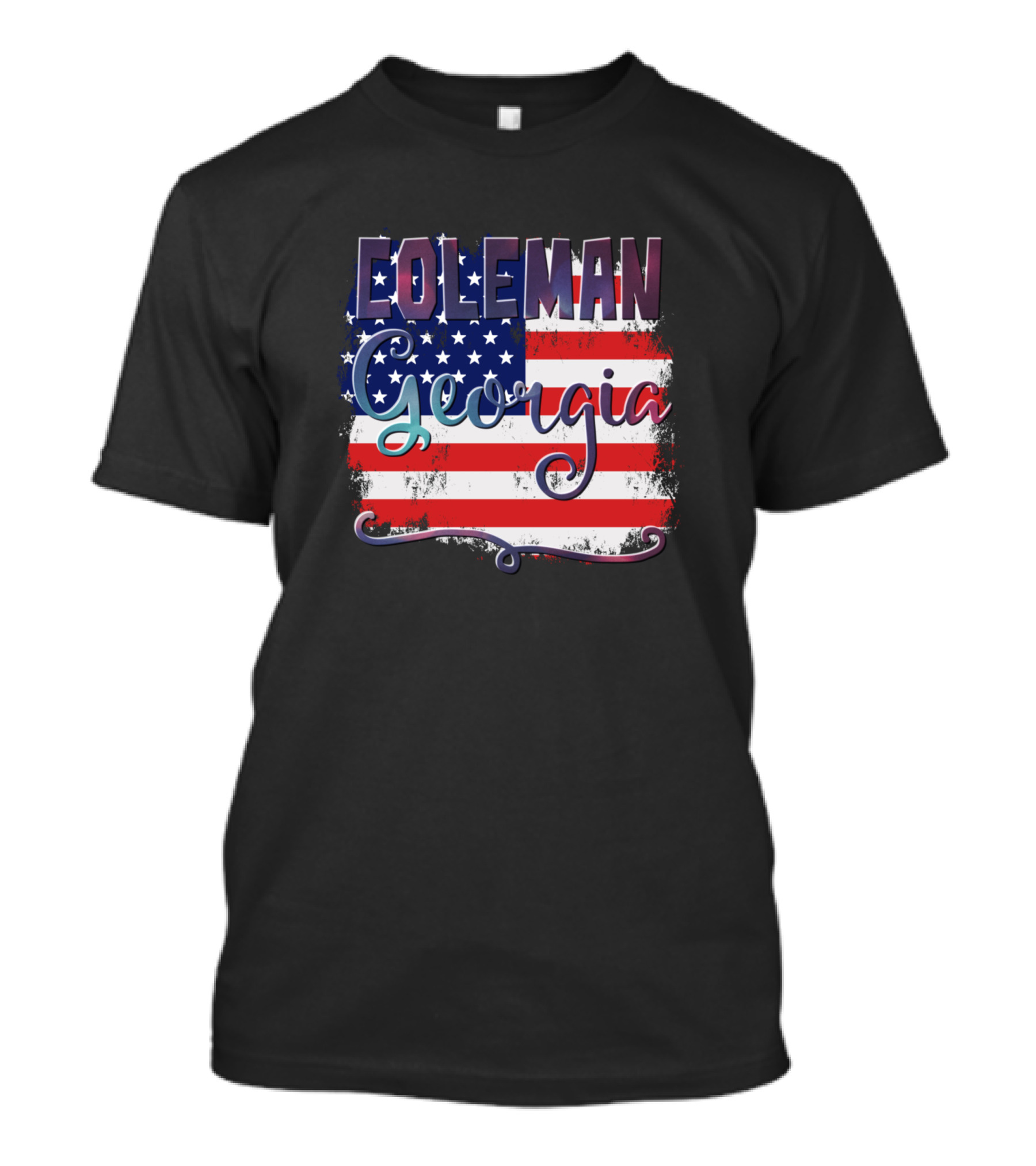 Coleman Georgia American Flag T-Shirt