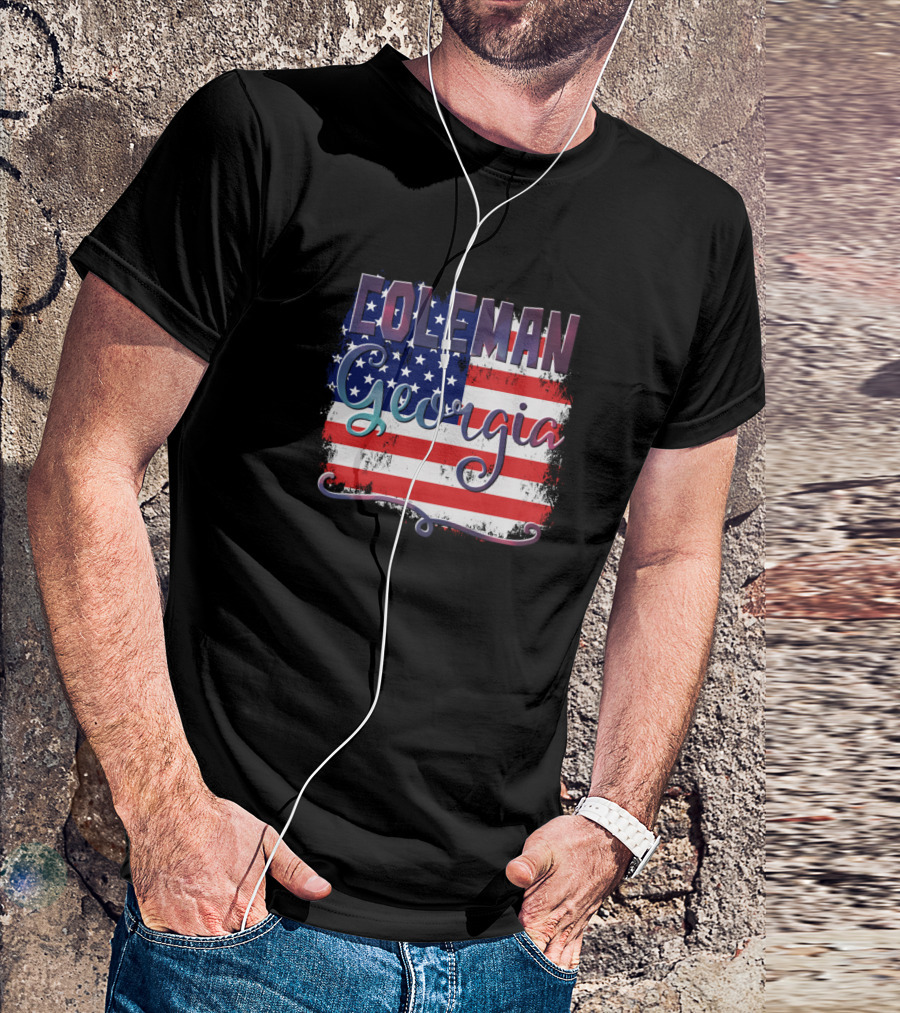 Coleman Georgia American Flag T-Shirt