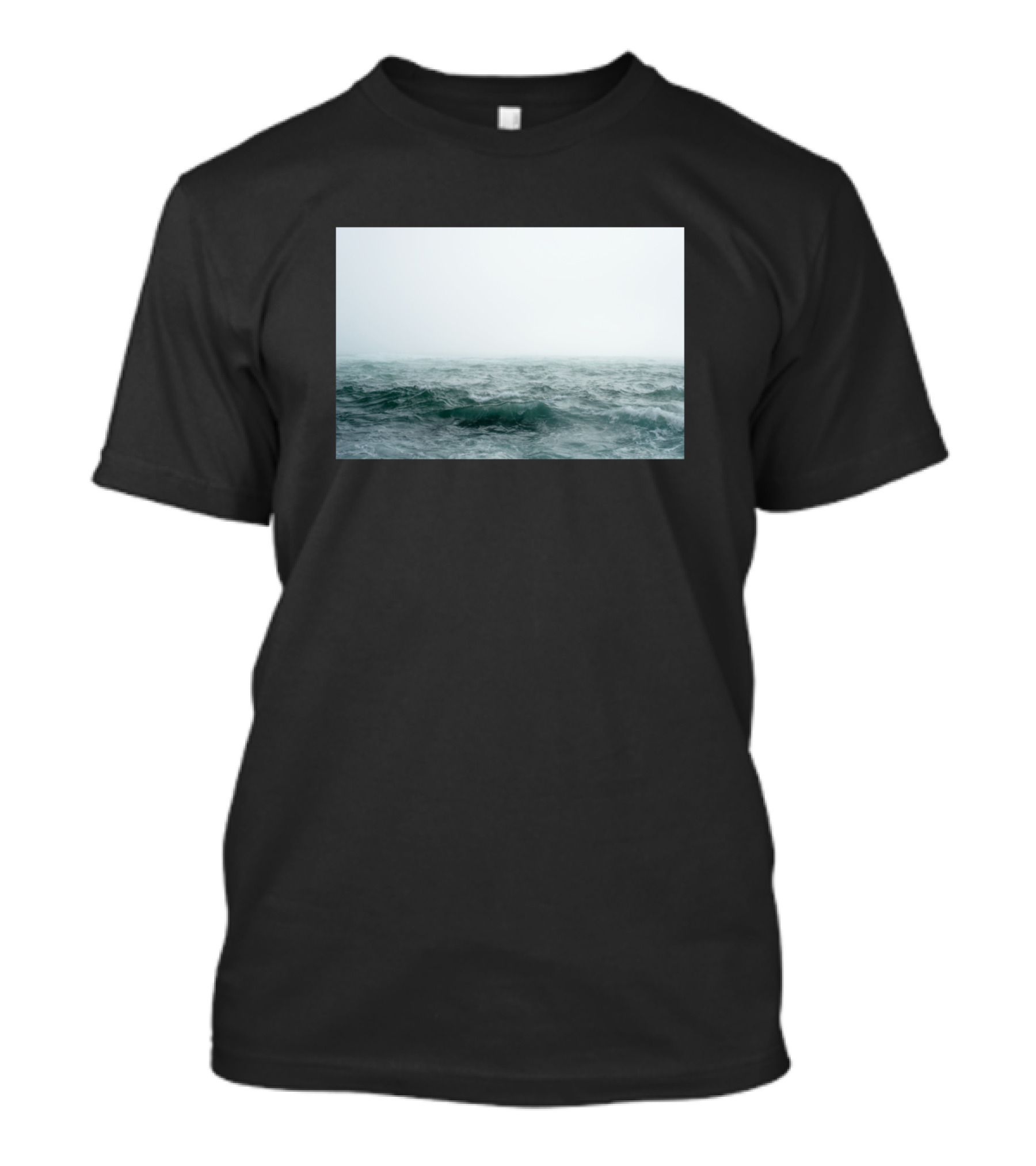 Creepy Water Ocean Waves Dark Atmosphere T-Shirt