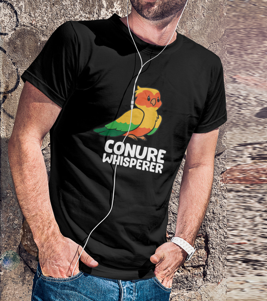 Conure Whisperer Cute Sun Conure Bird Parrots T-Shirt