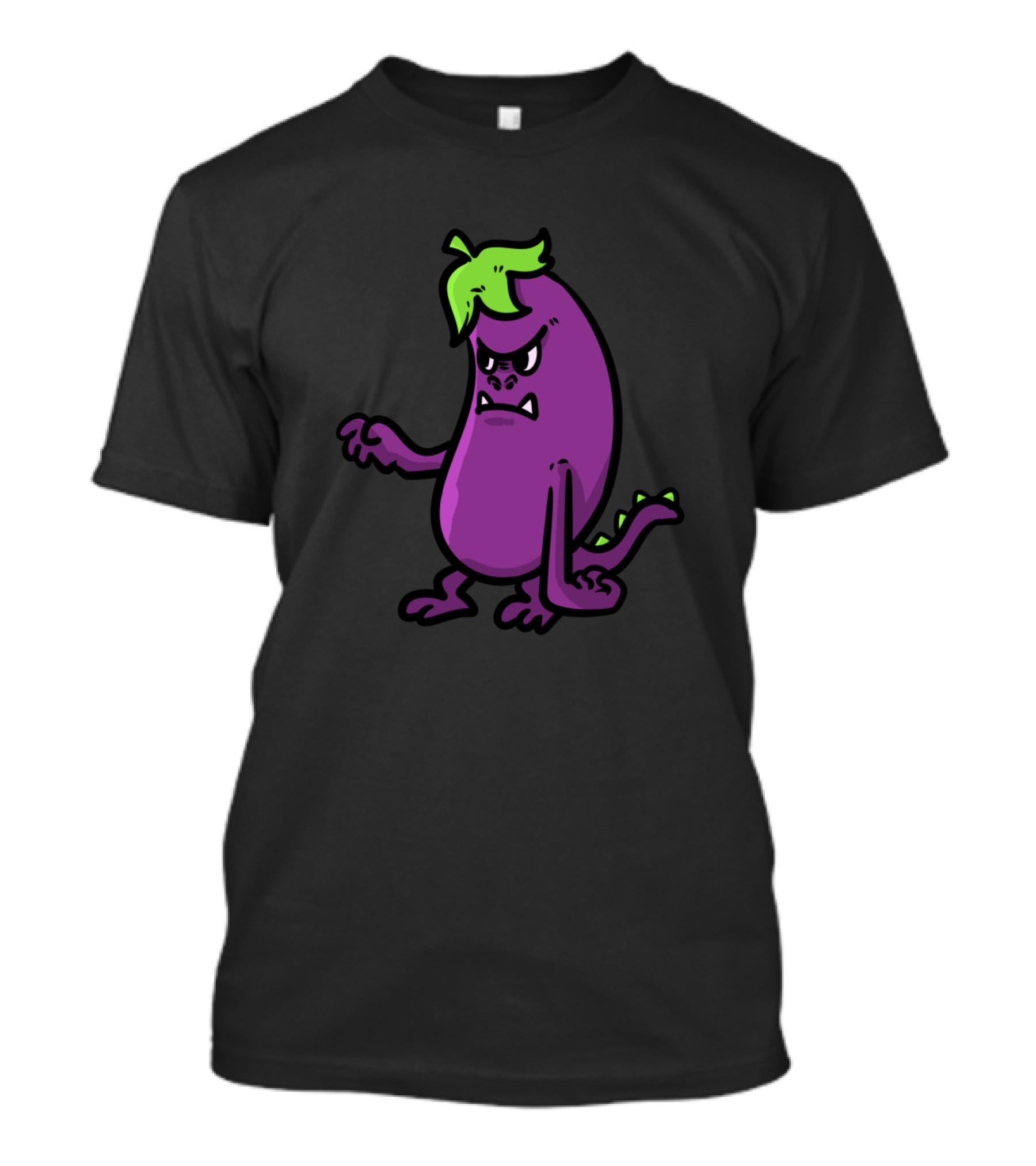 Halloween Monster Eggplant Purple Creature T-Shirt
