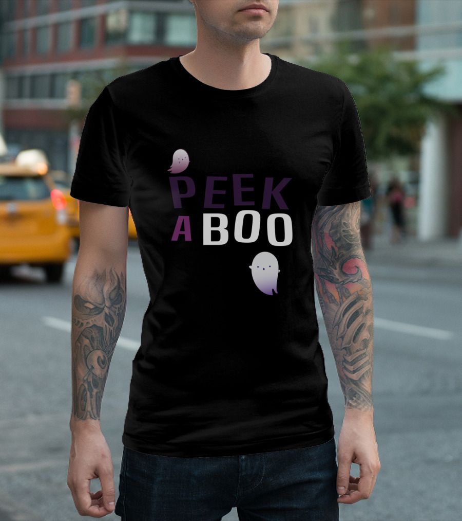 Peek A Boo Cute Ghosts T-Shirt