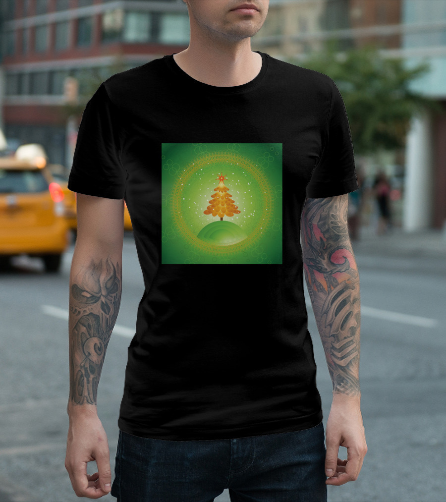 Christmas Tree Star Light X Mas T-Shirt