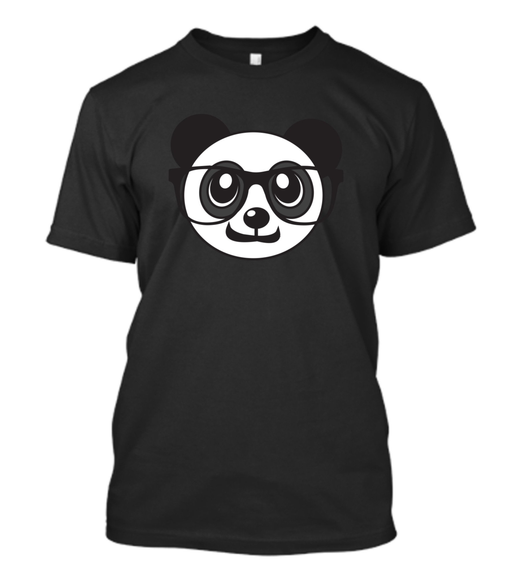 Adorable Geeky Panda With Glasses T-Shirt