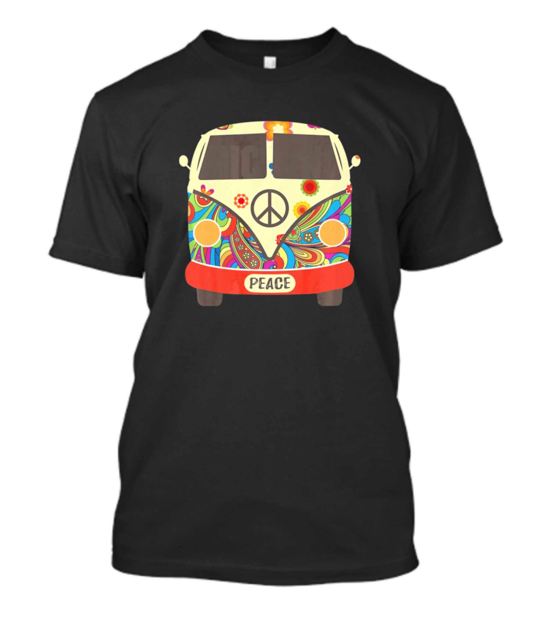 Peace Hippie Van Hippy Vintage Costume T-Shirt