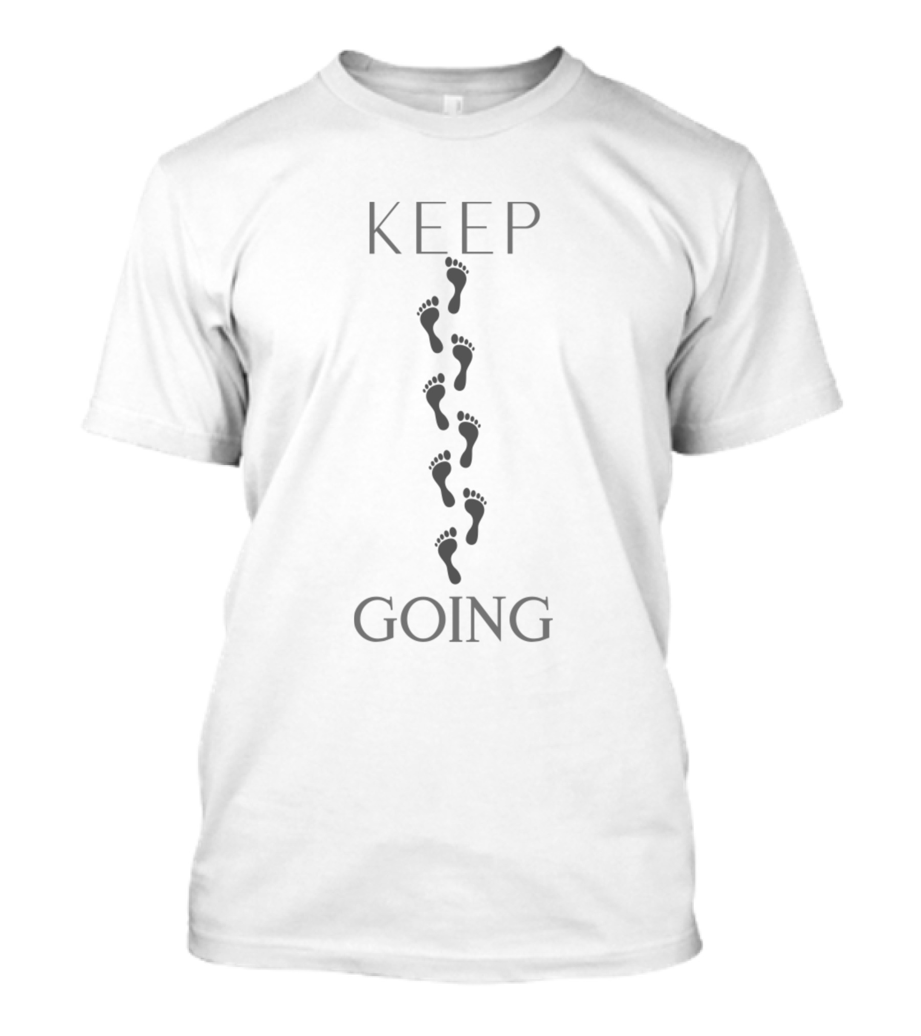 Keep Going Footprints Pathway T-Shirt
