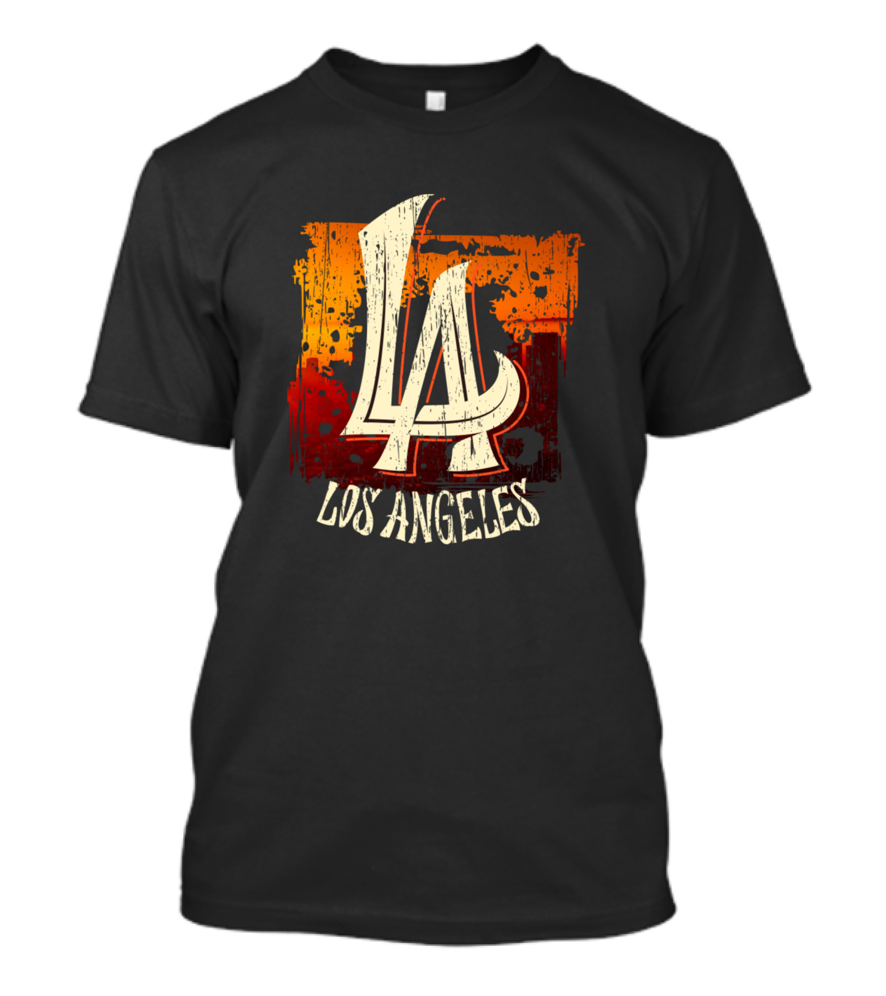 LA Los Angeles Vintage Sunset Skyline T-Shirt