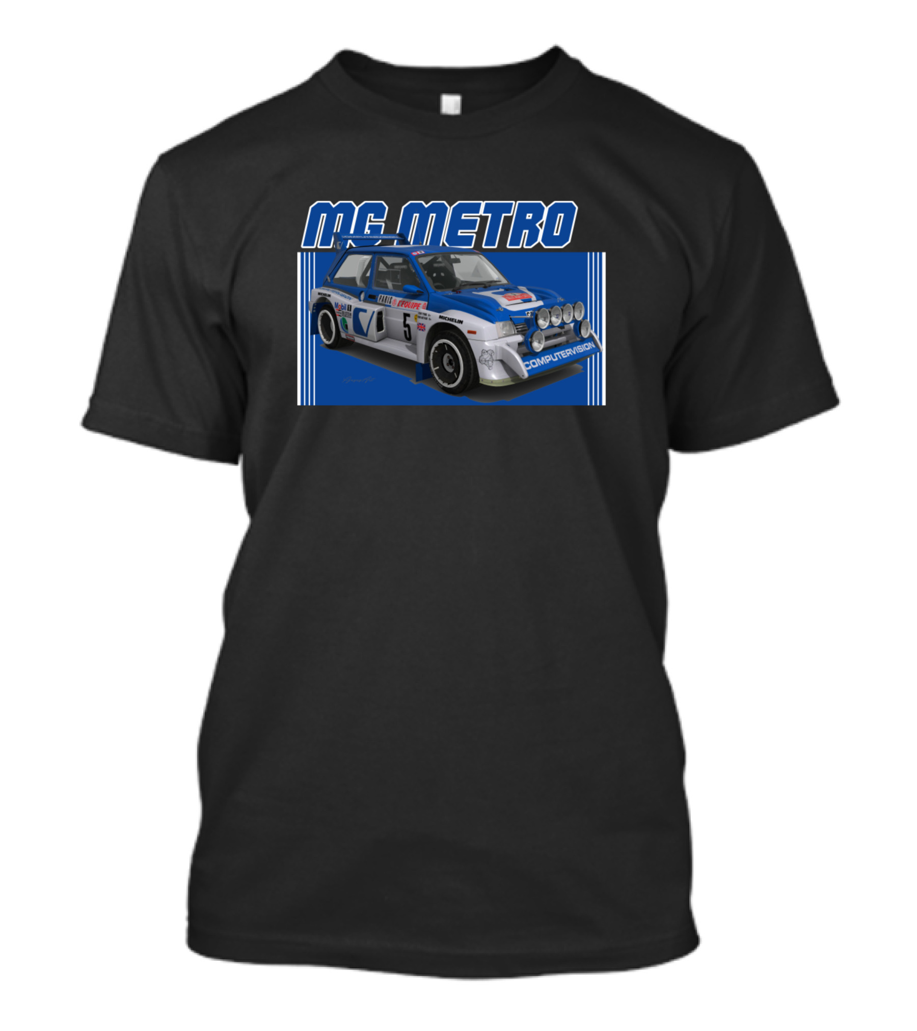 MG Metro Rally Car Computervision Racing Design History T-Shirt