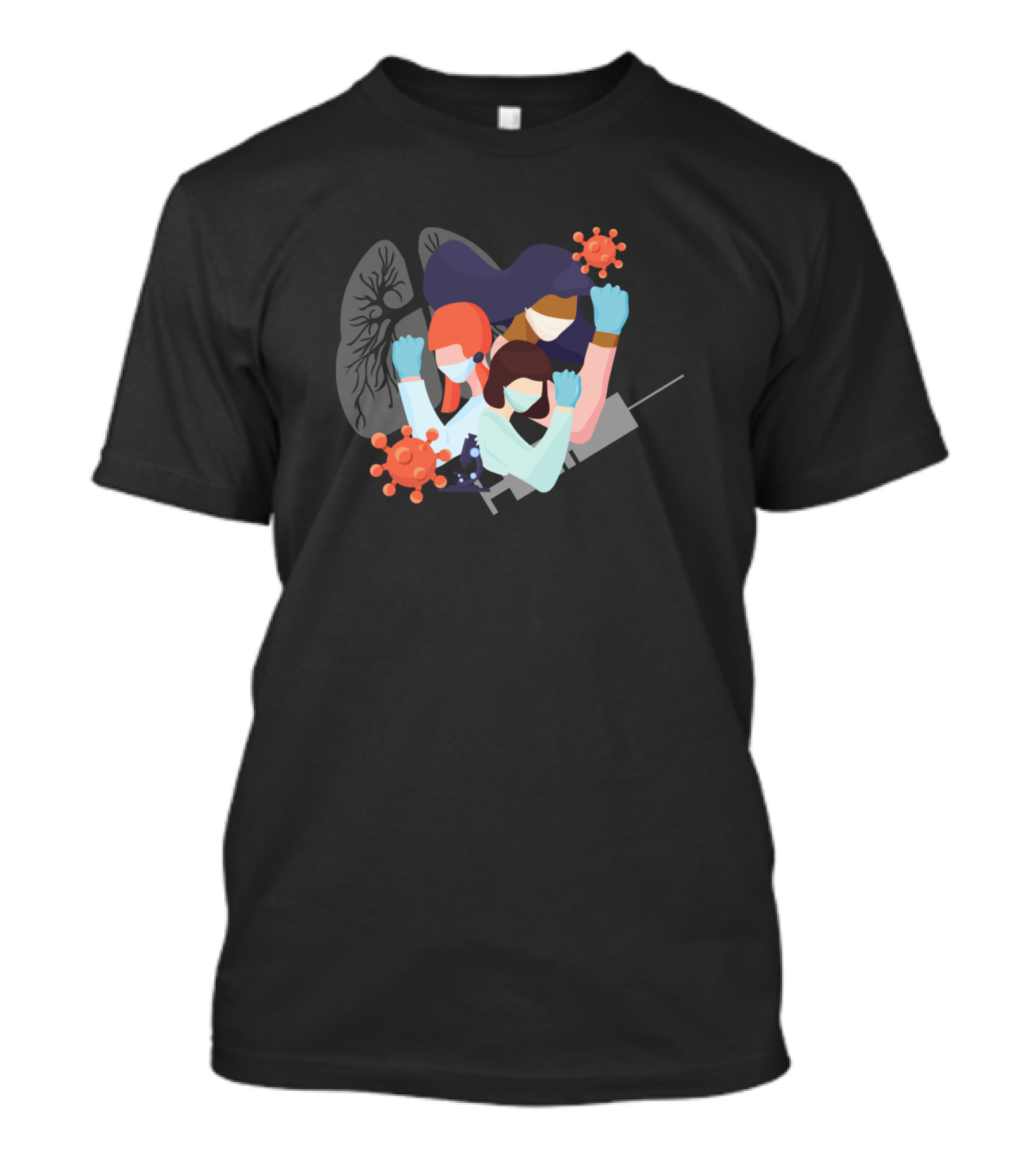 We Can Do It Nurse Healthcare Heroes Fighting Virus With Masks And Gloves T-Shirt
