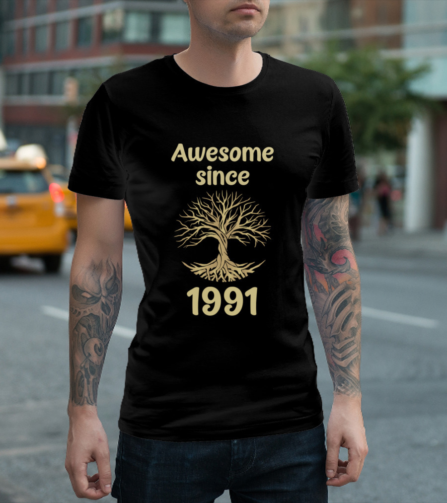Awesome Since 1991 Tree of Life T-Shirt