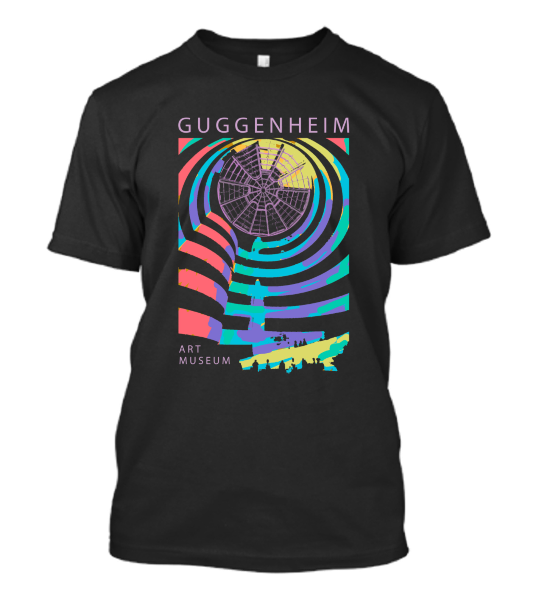 Guggenheim Art Museum Vibrant Spiral Design Cool T-Shirt