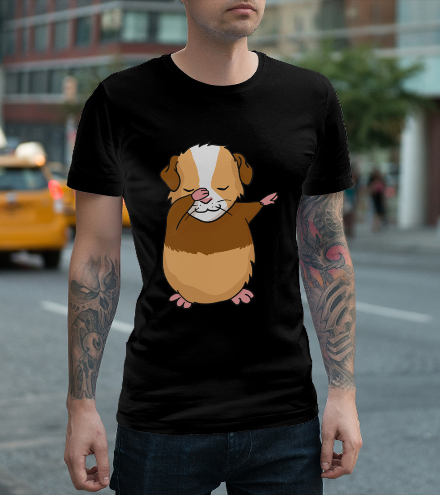 Dabbing Guinea Pig Owner Pet Mammal Furbaby Rodent T-Shirt