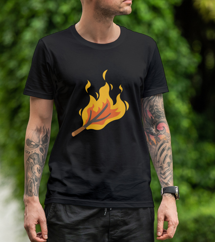 Fire Burning Branch Flames T-Shirt