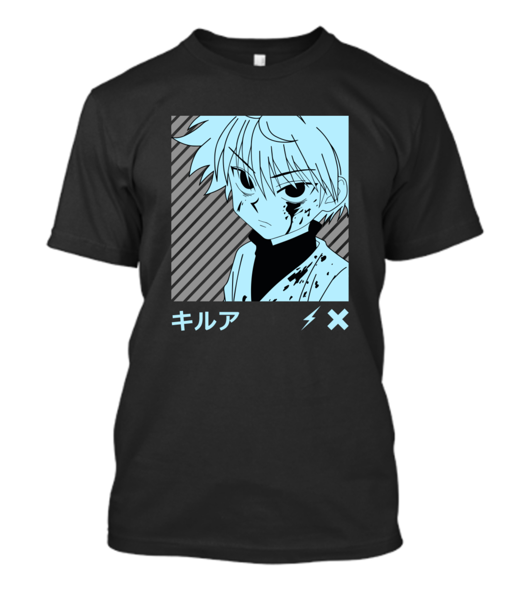 Killua Zoldyck キルア Lightning Cross Hunter X Hunter T-Shirt