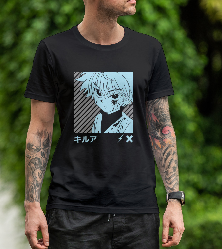 Killua Zoldyck キルア Lightning Cross Hunter X Hunter T-Shirt