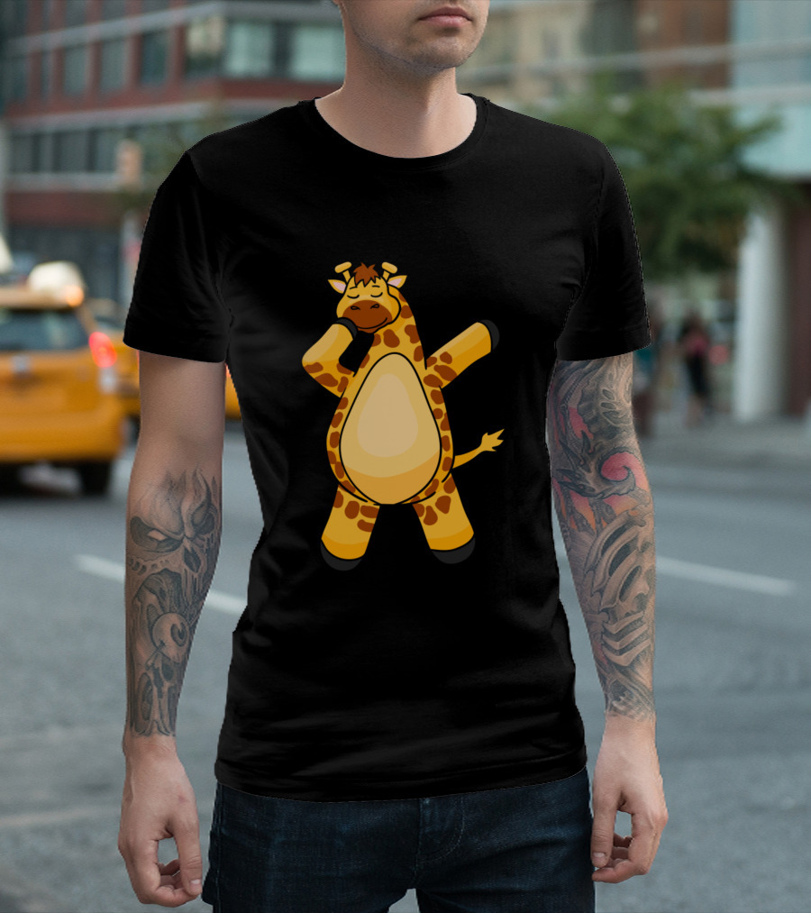 Giraffe Dab Dancing Wildlife Animal Lover Koala T-Shirt