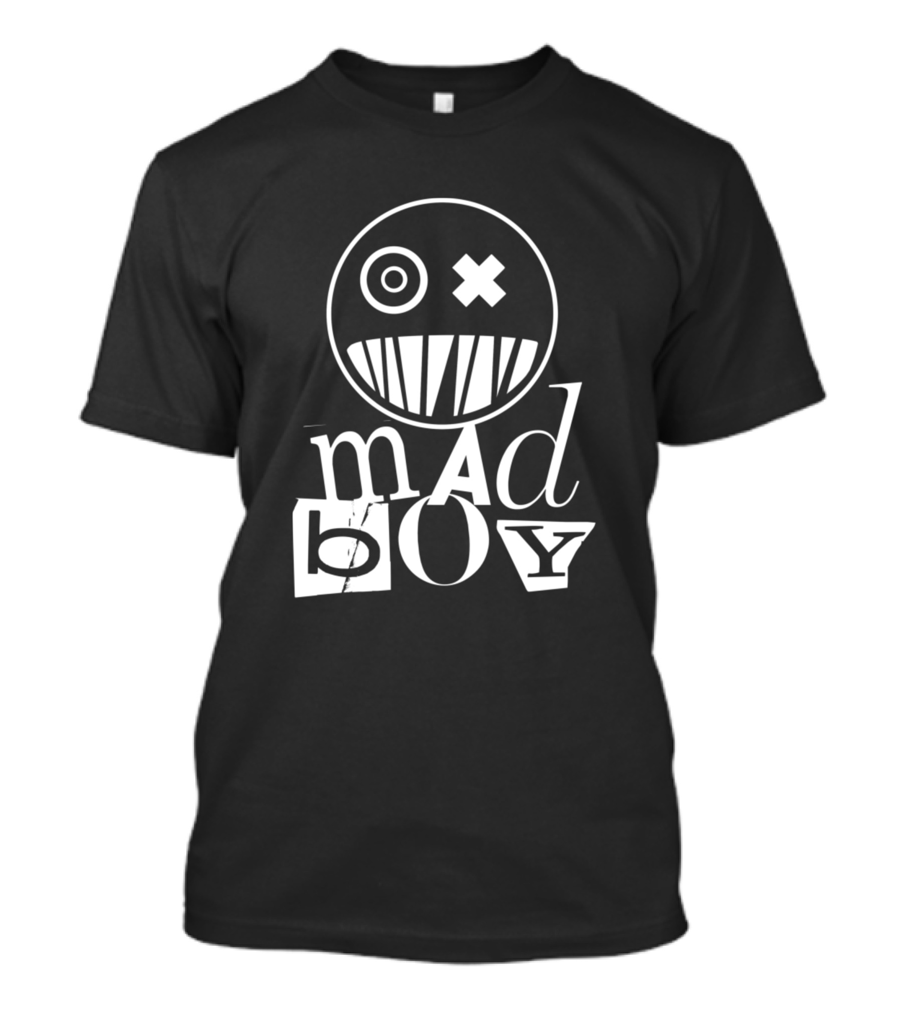 Mad Boy X-Eye Grinning Face T-Shirt