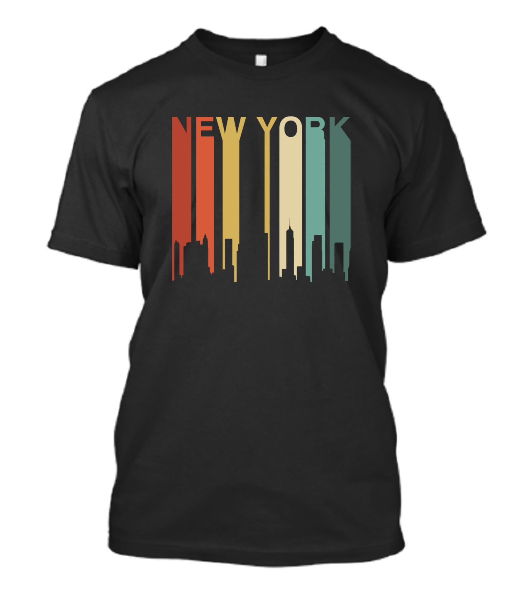 Retro New York Vintage City Skyline NYC NY Urban T-Shirt