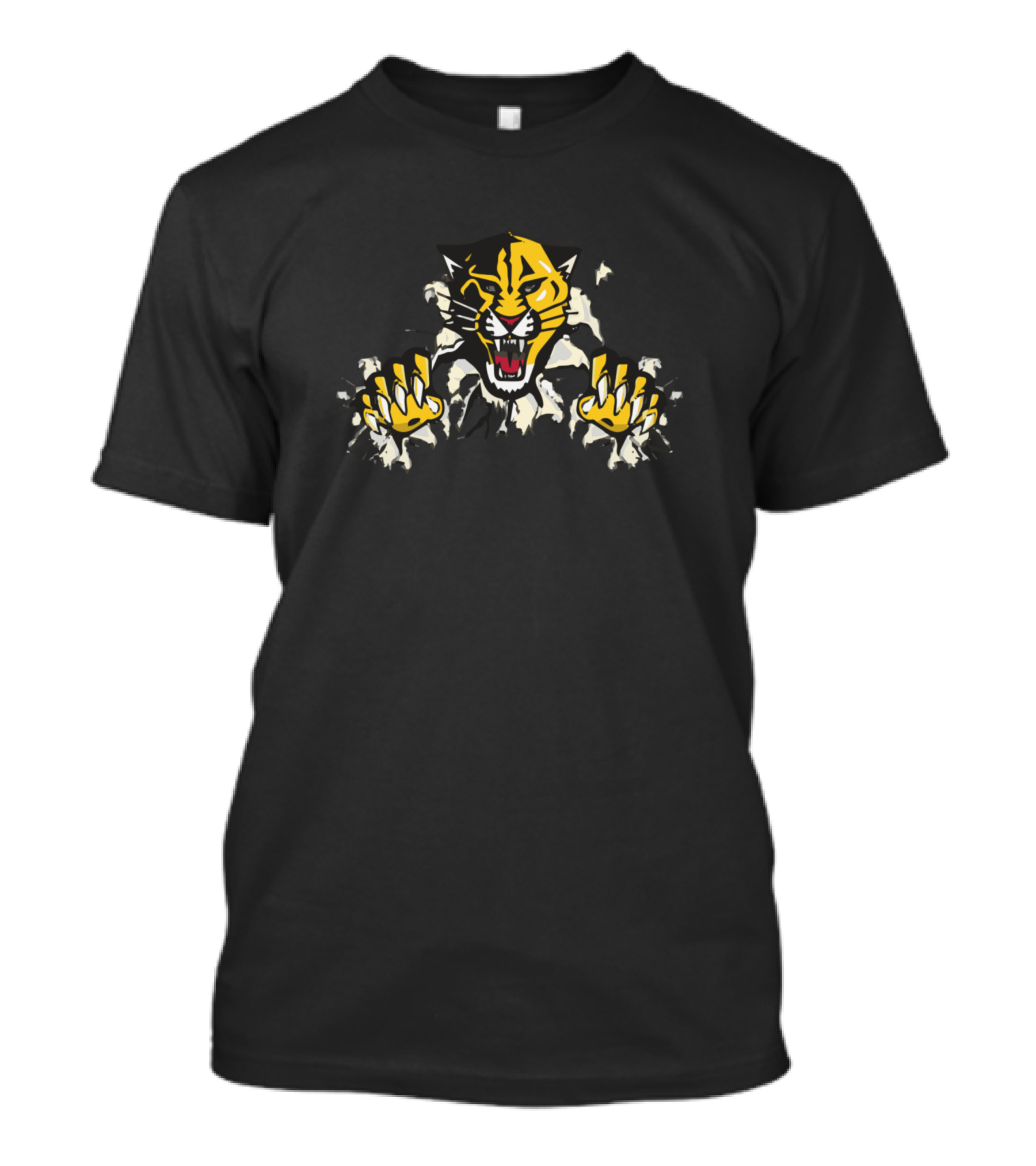 Animal Cat Hopi Fierce Yellow Panther Clawing Outward T-Shirt