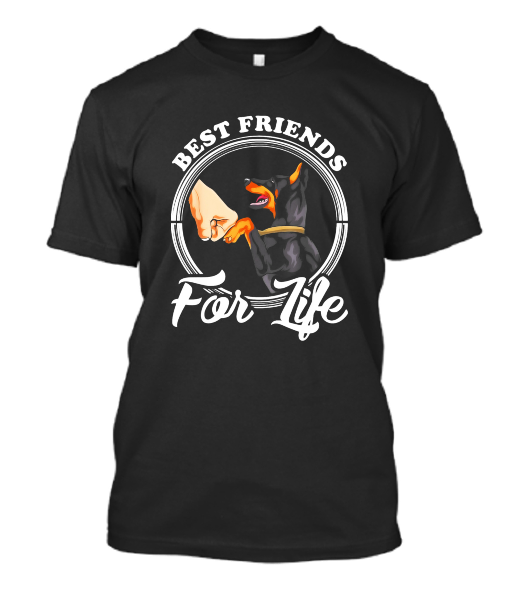 Best Friends For Life Doberman Pinscher Lover T-Shirt