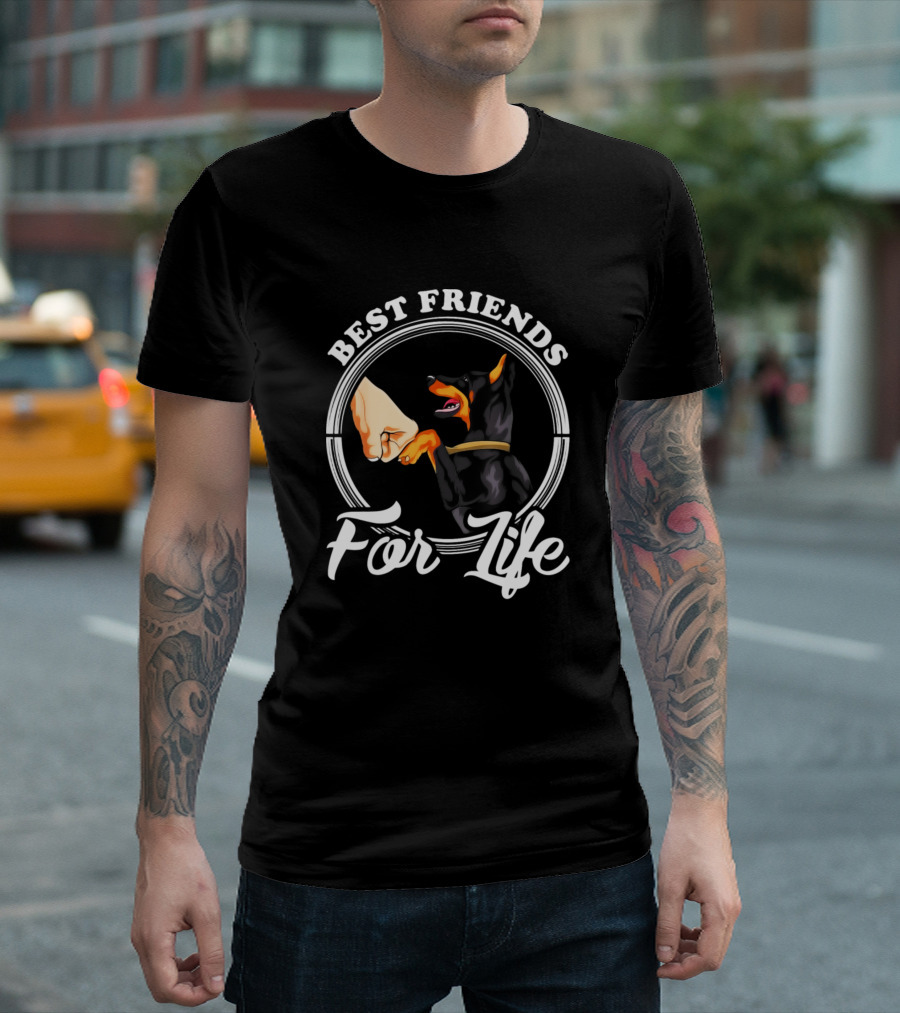 Best Friends For Life Doberman Pinscher Lover T-Shirt