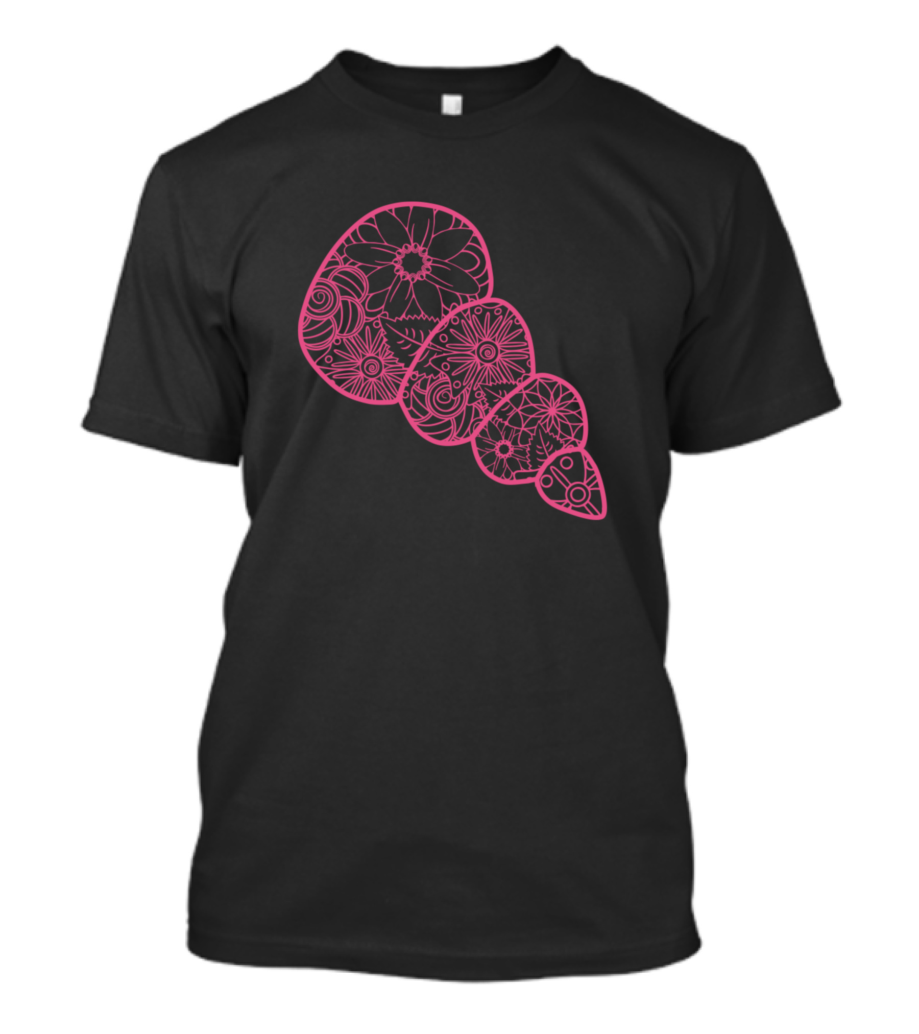 Sea Shell Zentangle Flowers T-Shirt