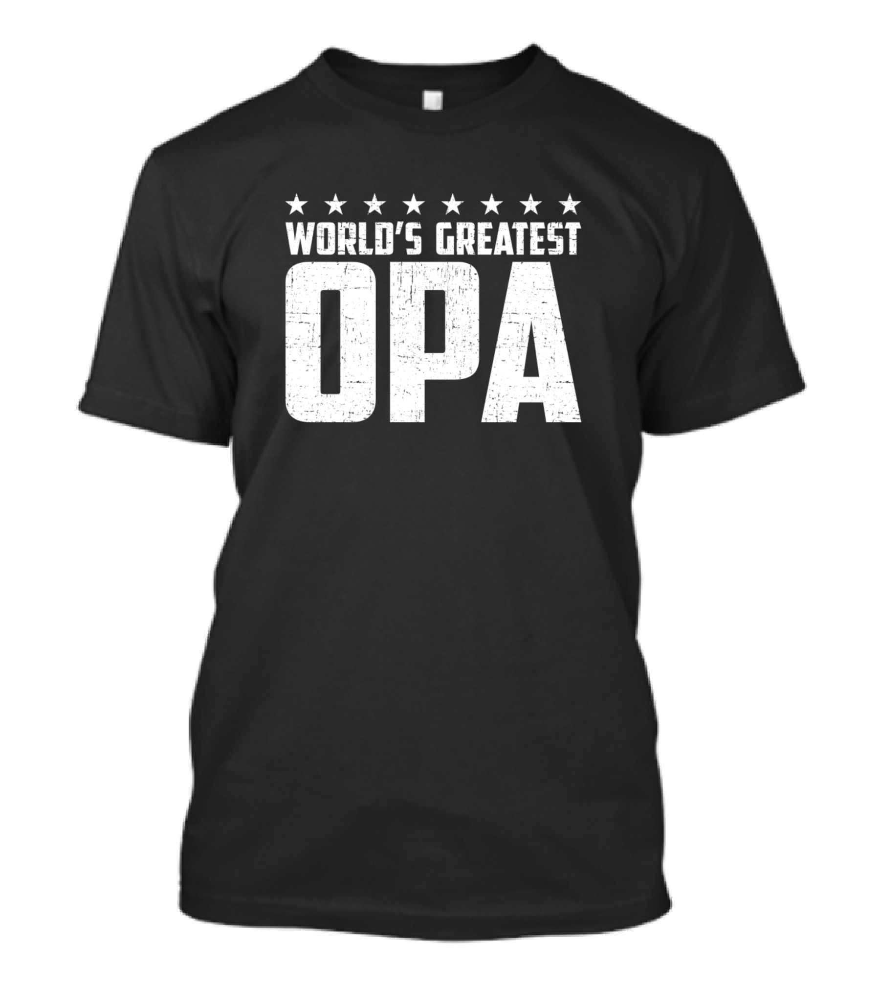 World's Greatest Opa Stars White T-Shirt