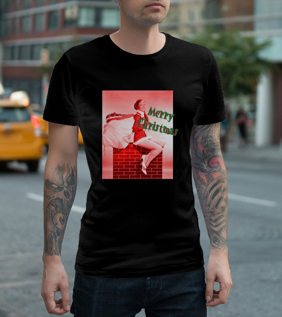 Merry Christmas Classic Pin Ups Santa's Helper T-Shirt