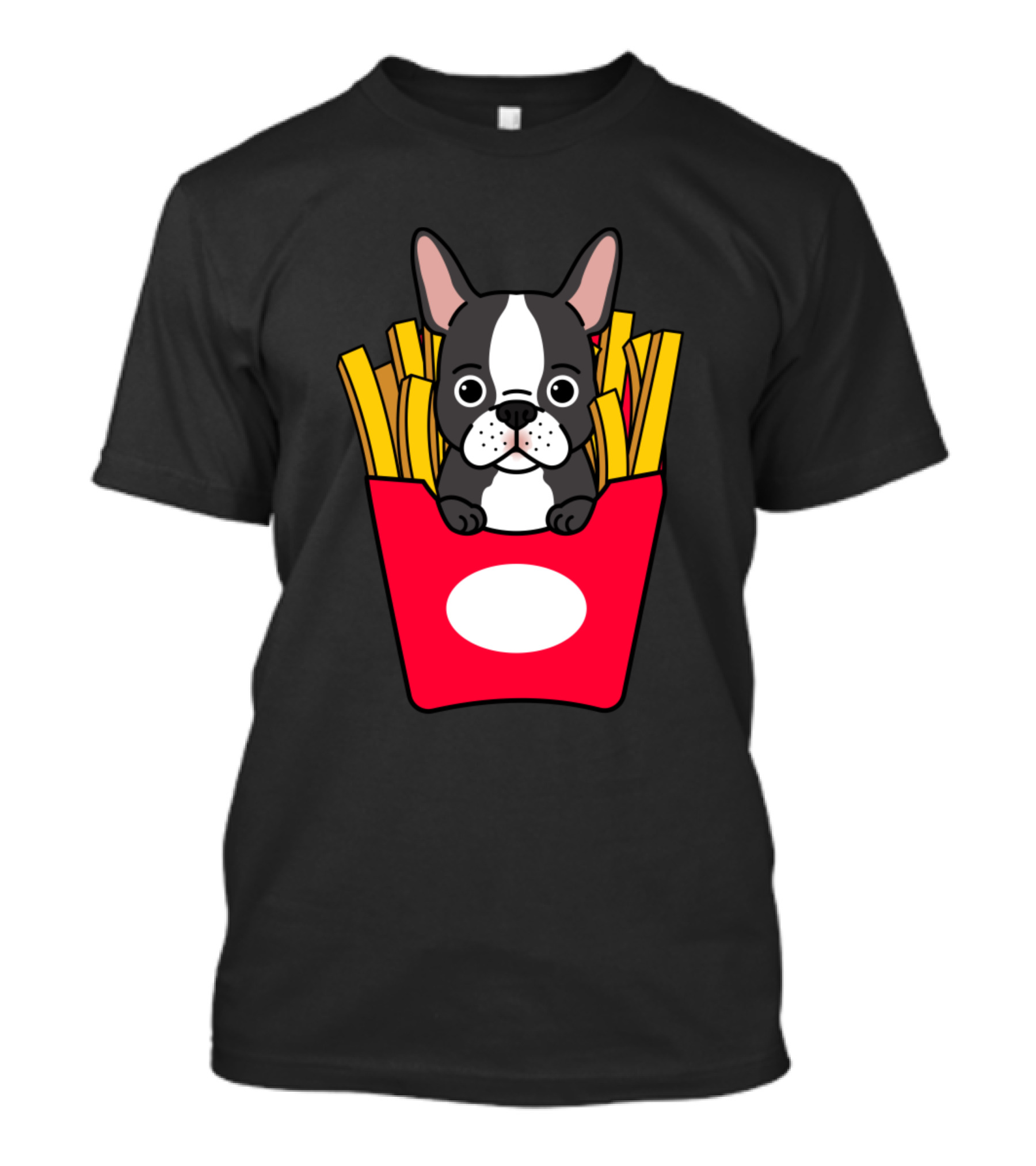 French Bulldog In French Fries Box T-Shirt