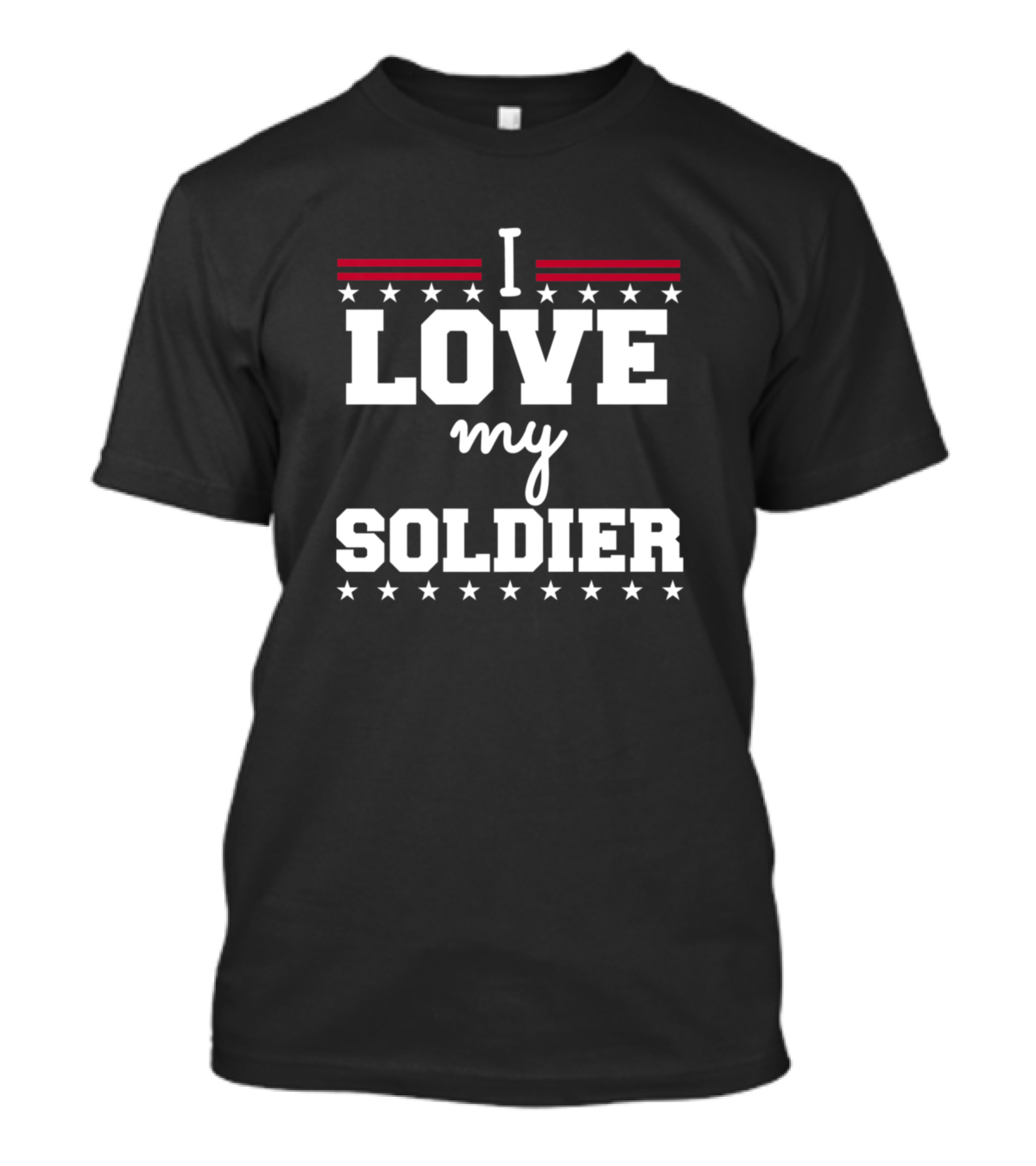 I Love My Soldier Military Wife Husband Spo T-Shirt