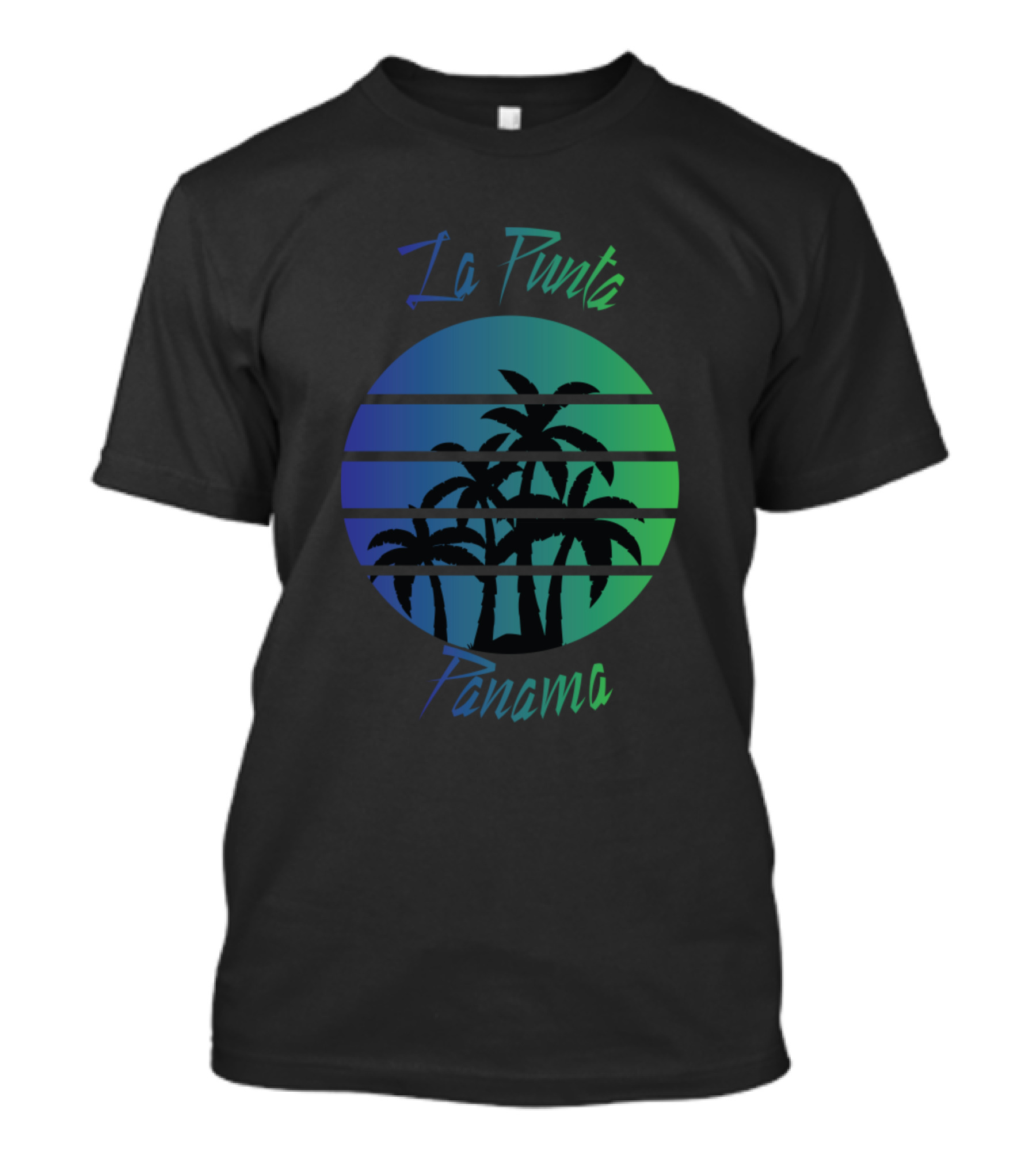 La Punta Panama Palm Tree Sunset T-Shirt