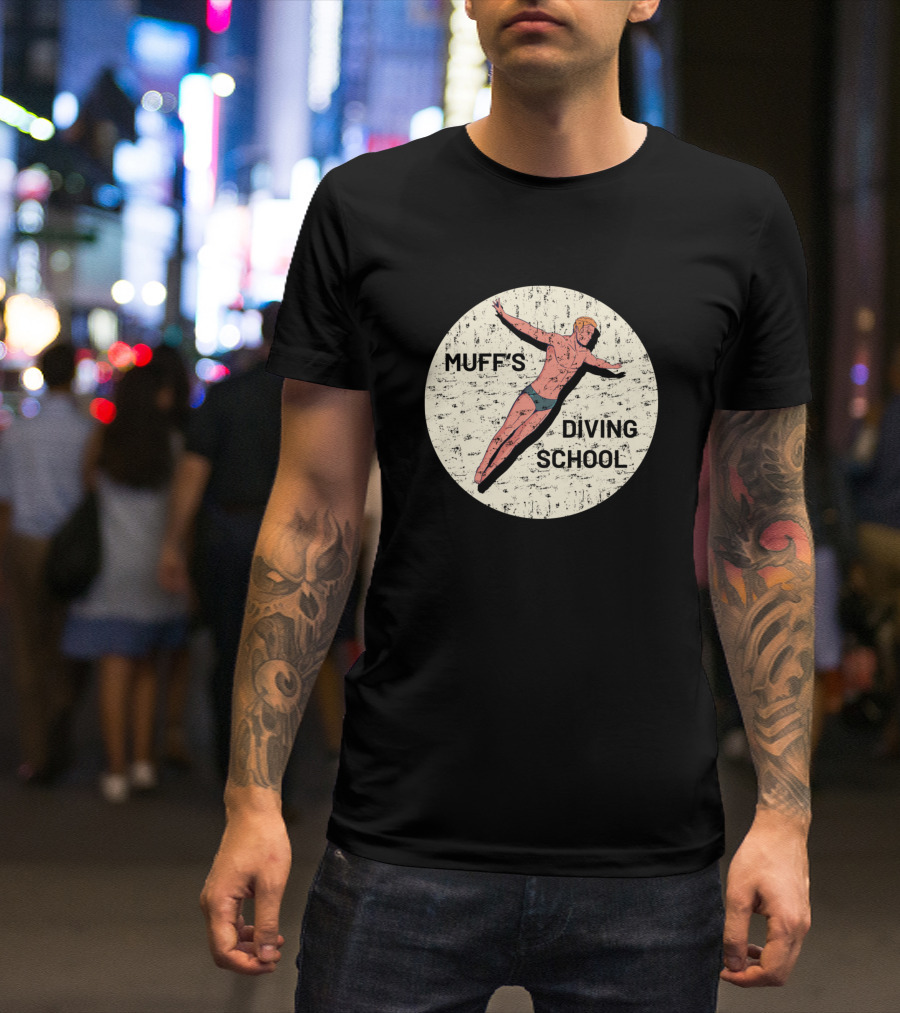 Muff's Diving School Retro Diver Emblem T-Shirt