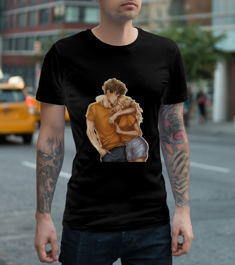 Annabeth And Percy Summer Embrace T-Shirt