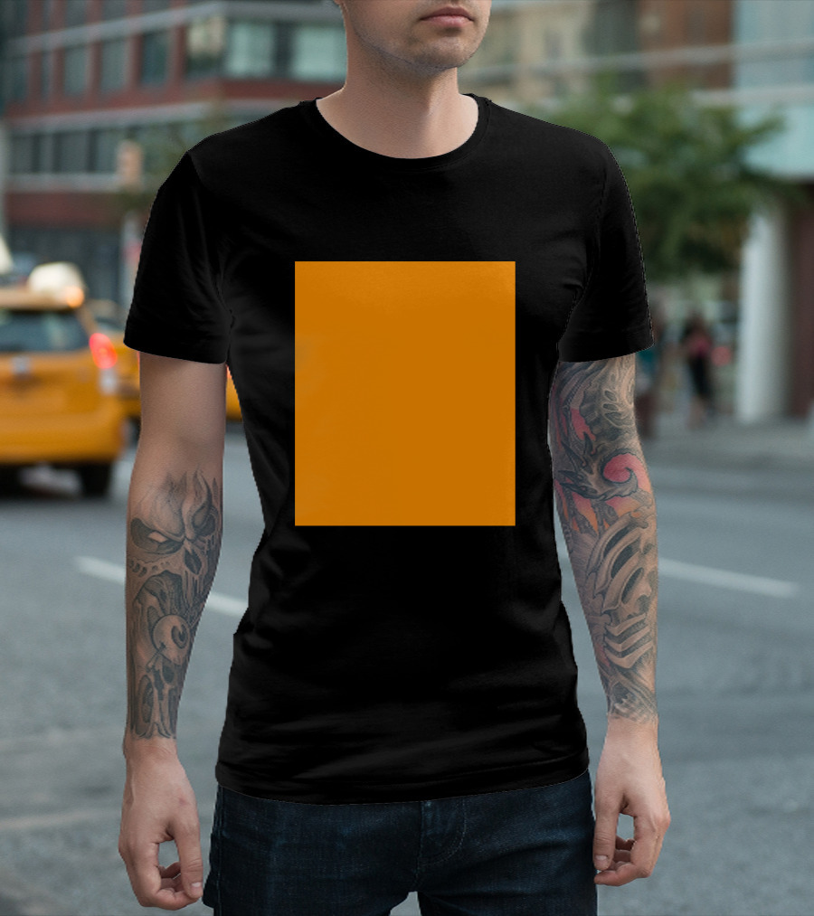 Plain Orange Square T-Shirt