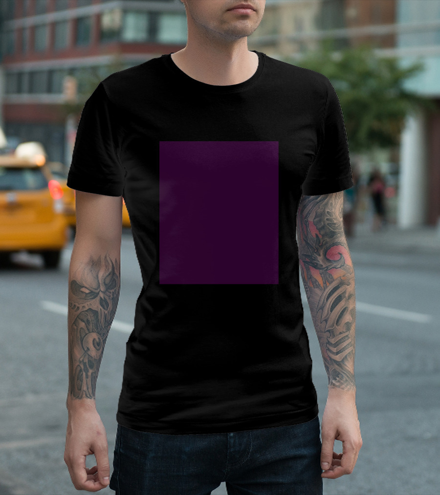 Plain Purple Square T-Shirt