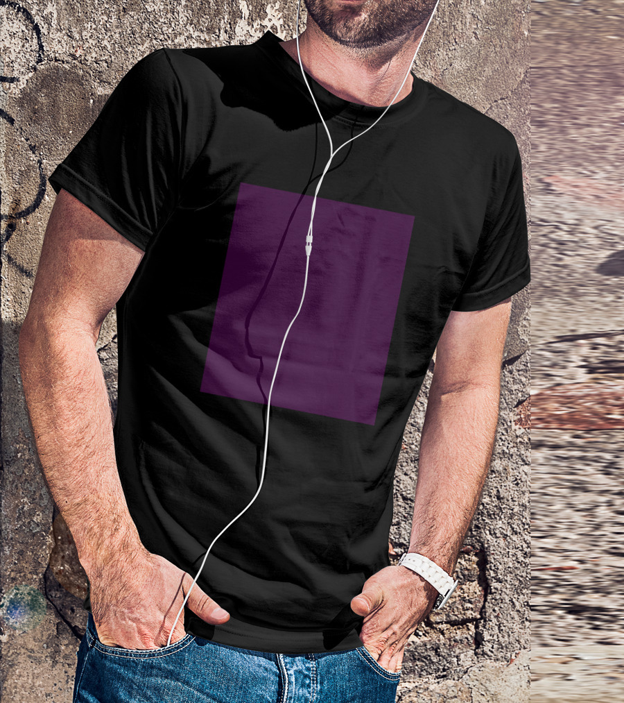 Plain Purple Square T-Shirt
