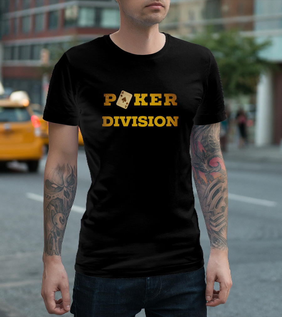 Poker Division Ace Card Casino Poker Cards T-Shirt