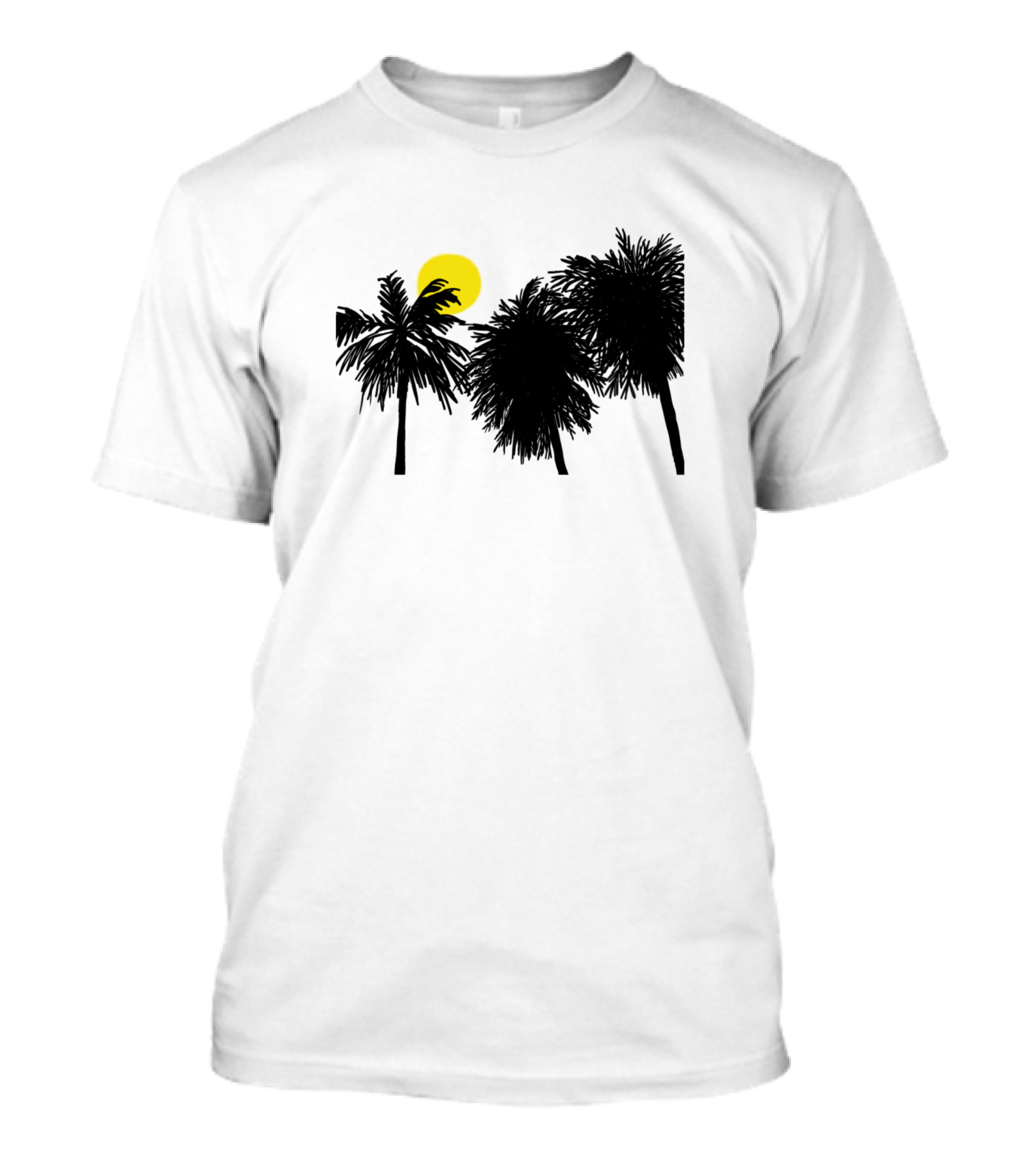 Purple Palm Trees Moonlit T-Shirt