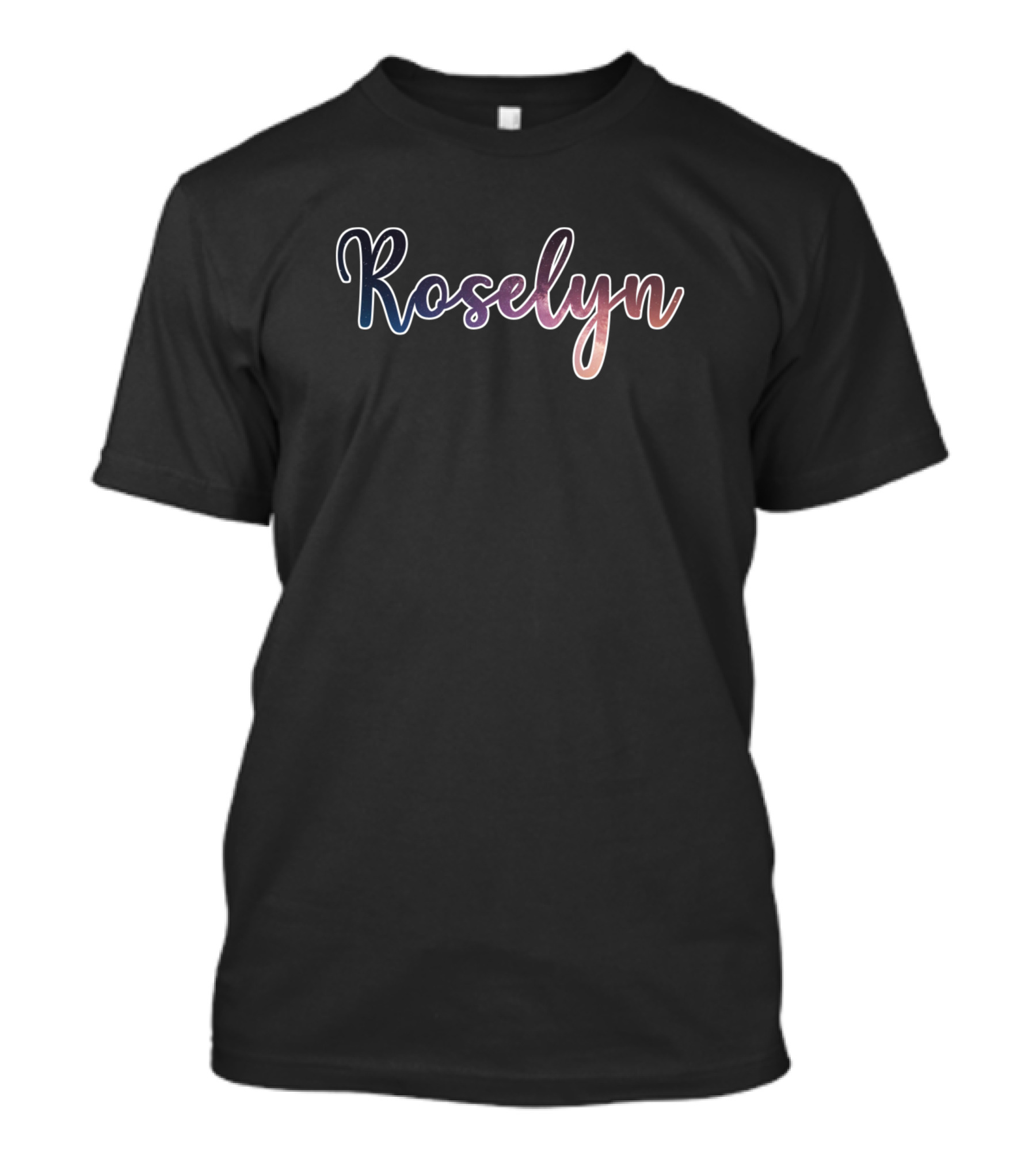 Roselyn Multicolored Gradient Text T-Shirt