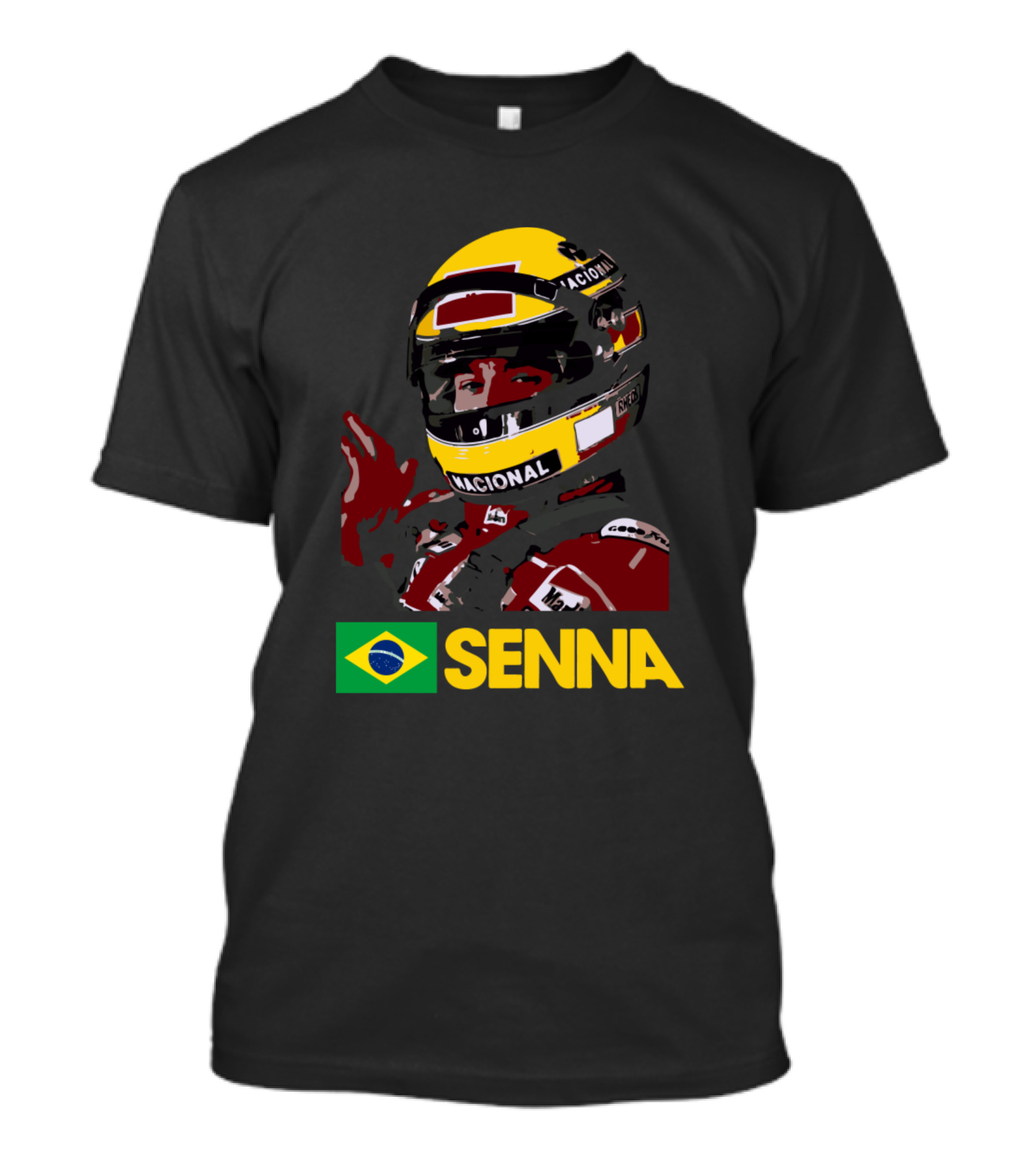 Senna Brazil F1 Nacional Racing Legend T-Shirt