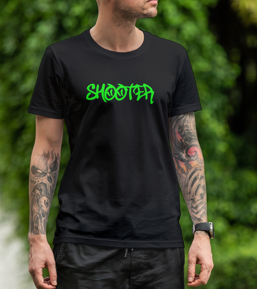 SHOOTER Neon Green Graffiti T-Shirt